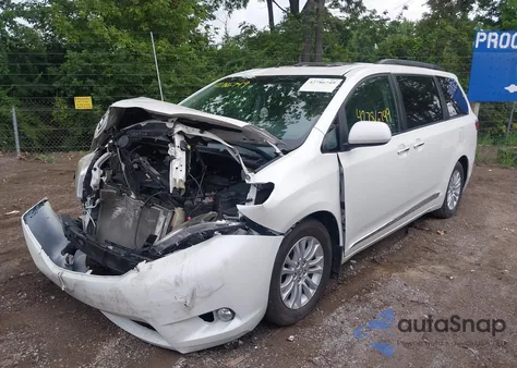 2015 Toyota Sienna Xle 8 Passenger from USA, damaged, VIN 5TDYK3DC0FS586501